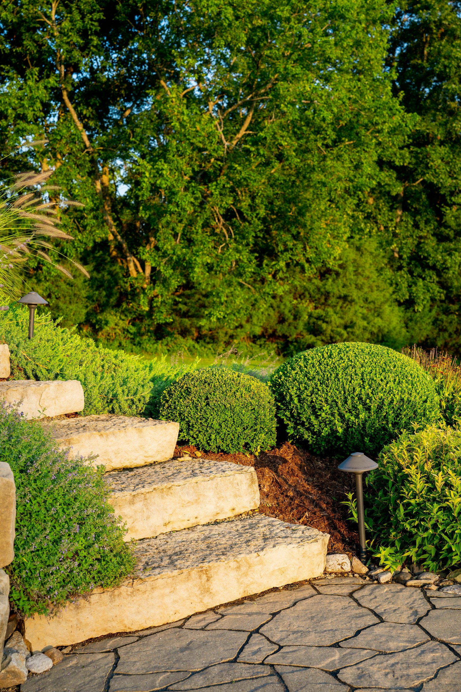 Steps to the Patio &middot; Stone Steps