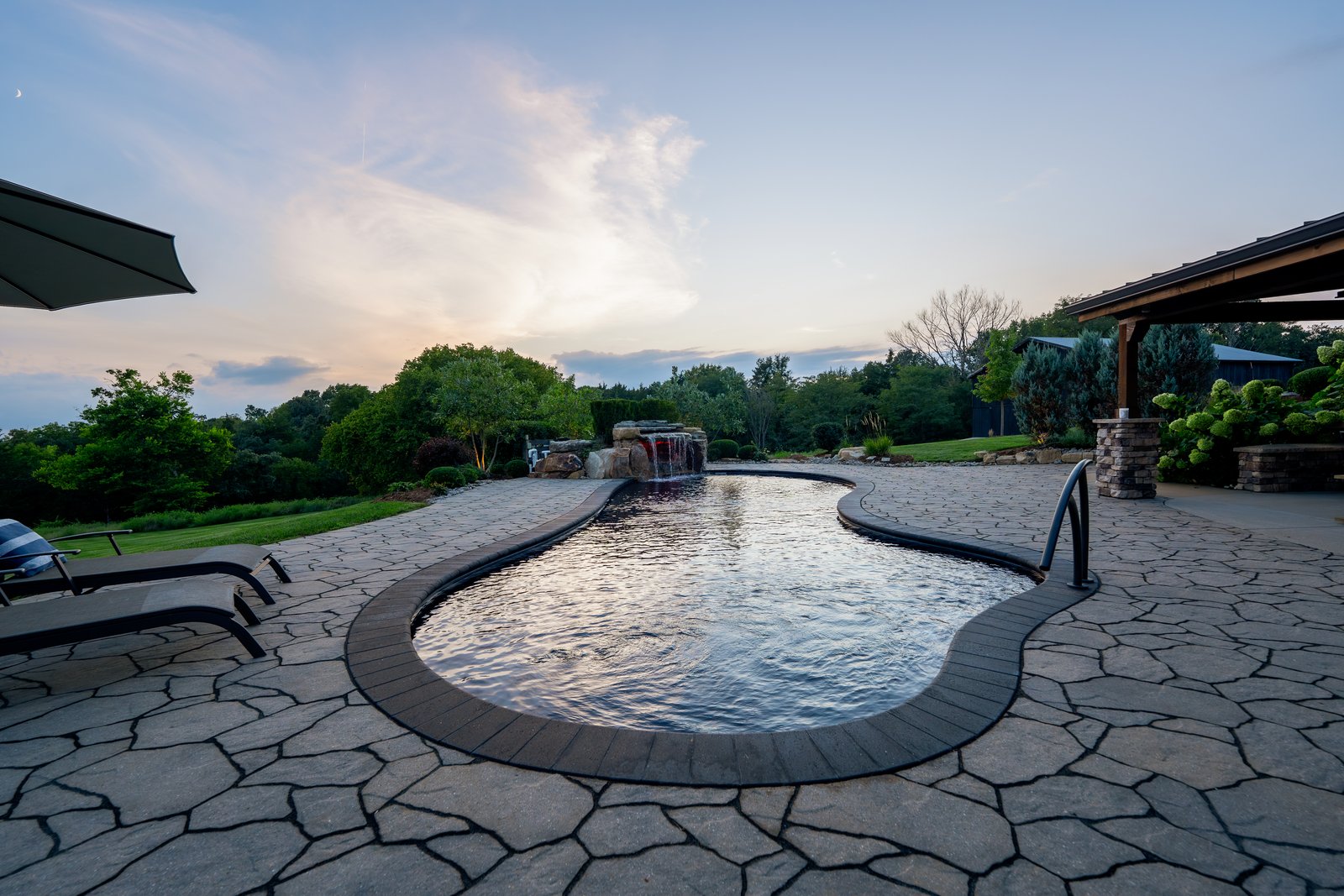 Sunset on Stone &middot; Pool Deck