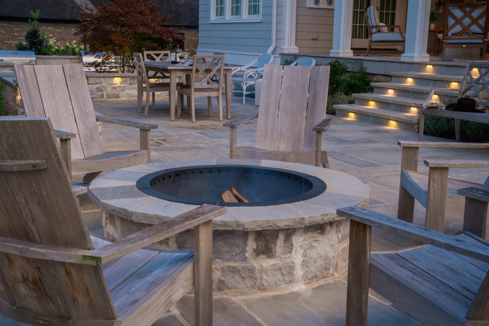 Washed in Warm Light &middot; Fire Pit Terrace