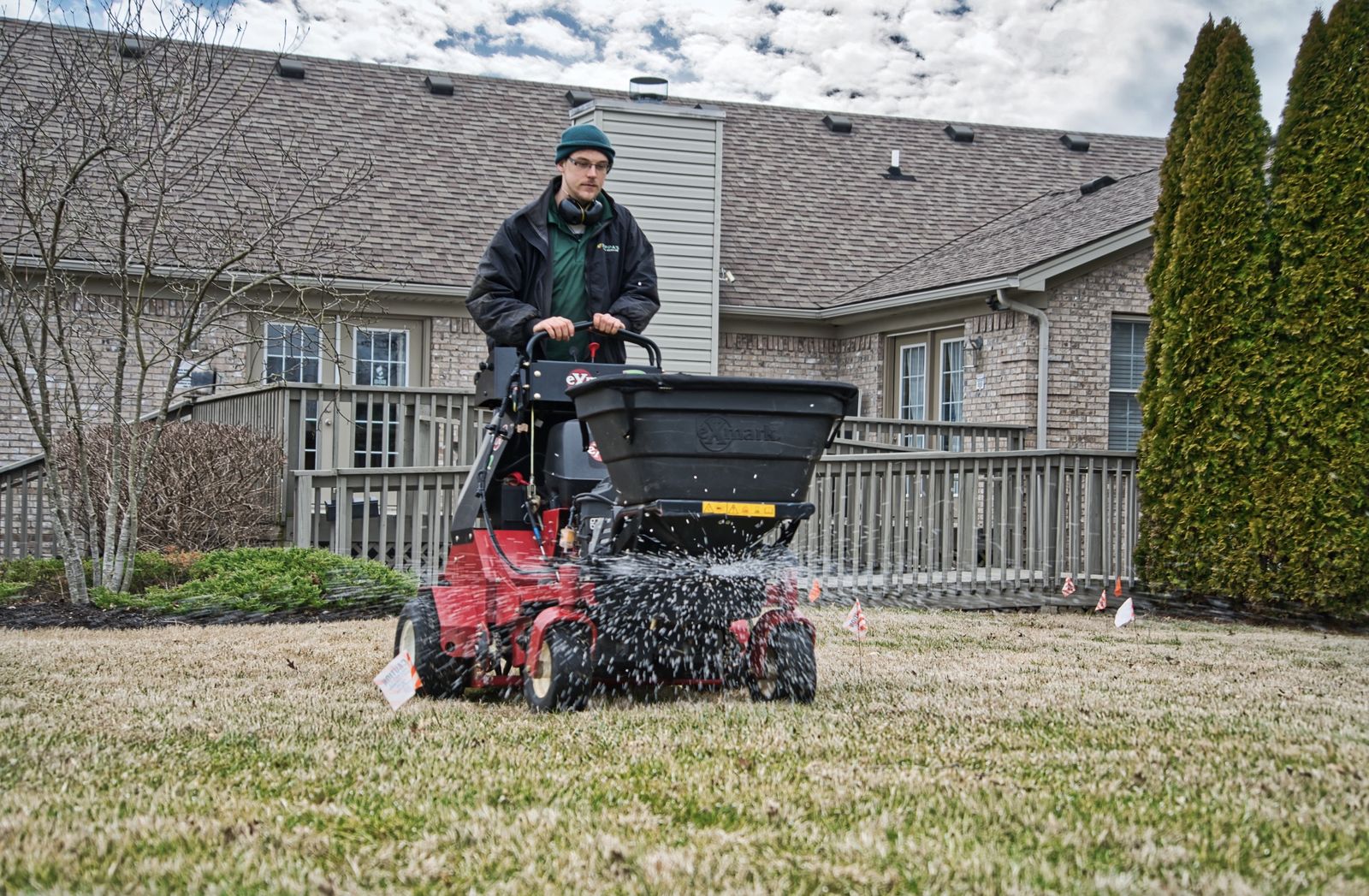 Zeppa's core aeration in Oldham County, KY
